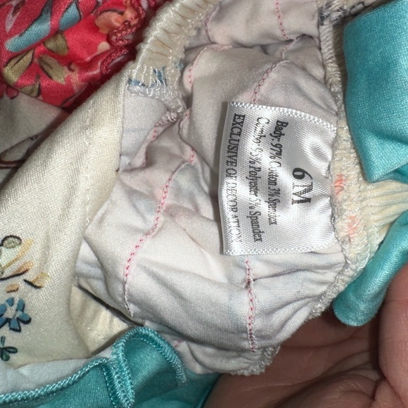 Honey Bean Floral Chicken Print Baby Romper - Picture 6 of 6